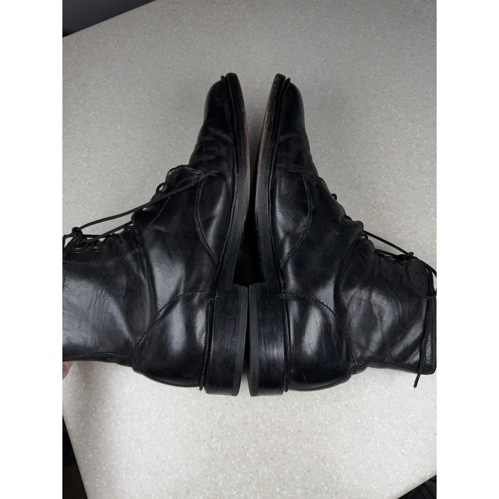 Frye James 87124 Lace Up Men's Sz 13 D Black Leather Casual Dress Boots